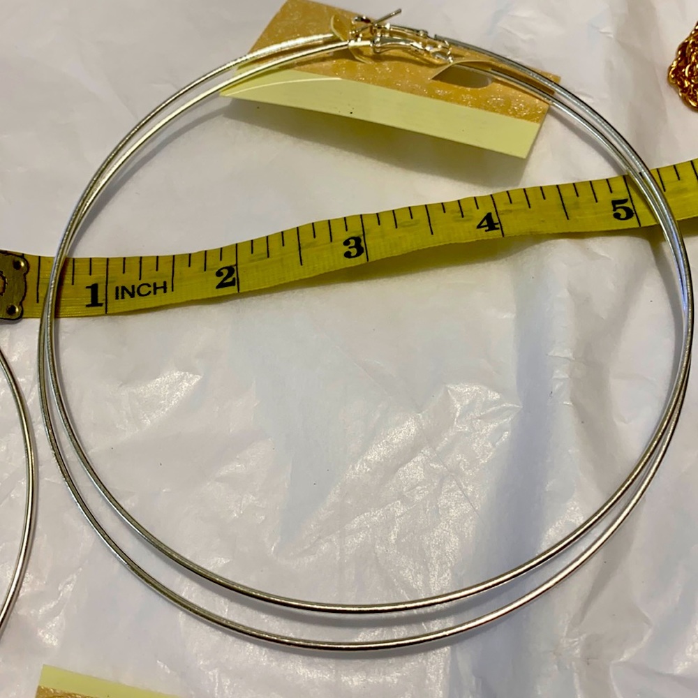 Xl large size hoops earrings